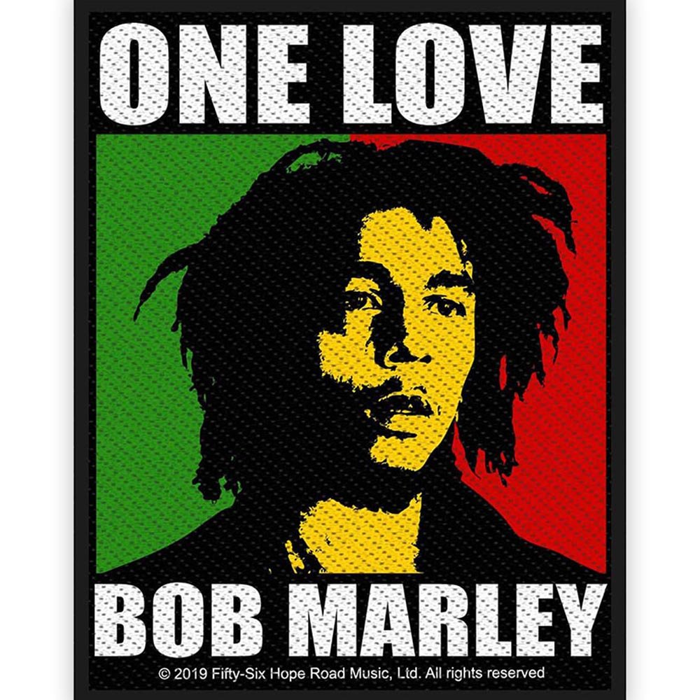 BOB MARLEY ボブマーリー (生誕 80年 ) - One Love / ワッペン - PGS